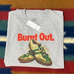 *SOLD* Urban Outfitters “Burnt Out” Sneakers Gray and Red T-Shirt